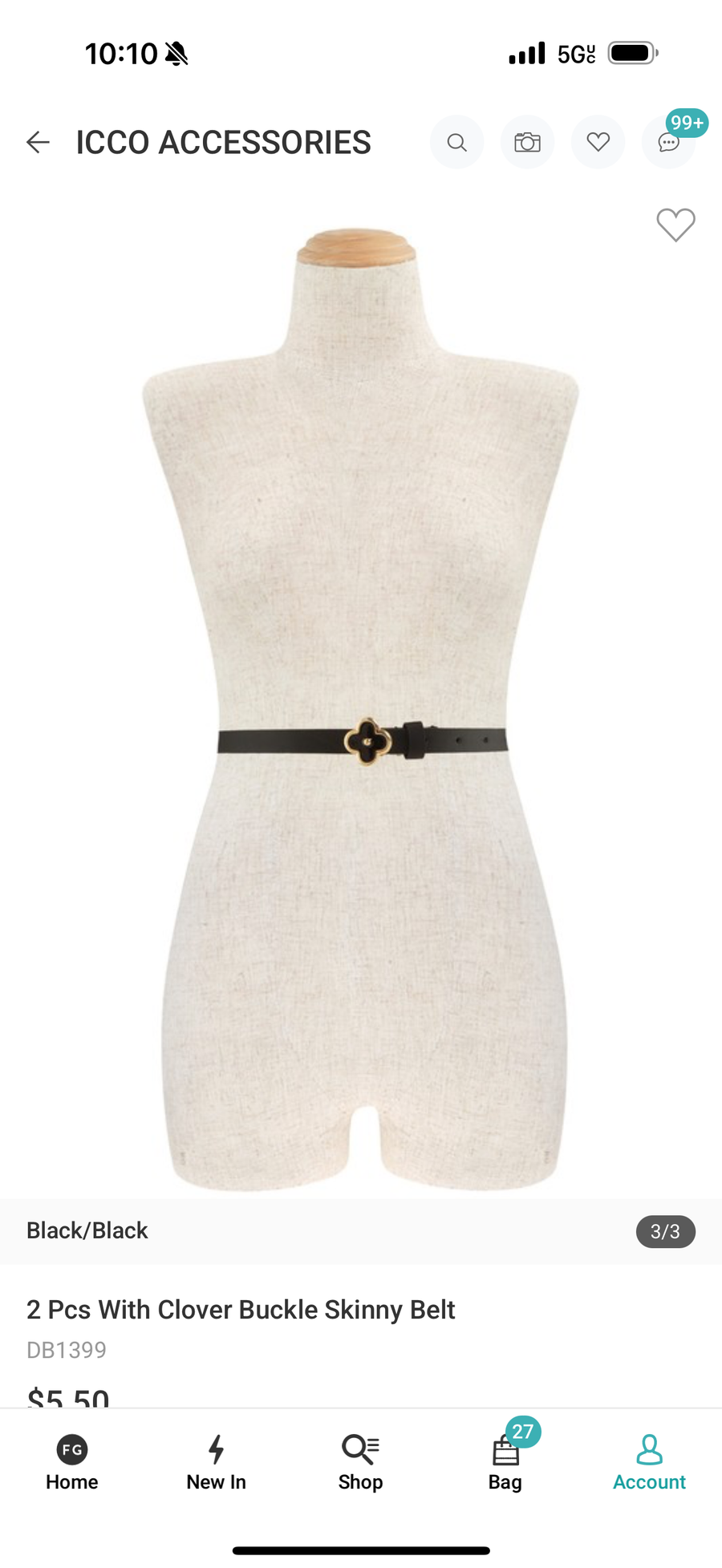 CLOVER THIN BELTS