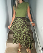 POLKA DOT RUFFLE SKIRT