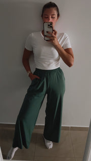 STRETCHY GREEN PANTS