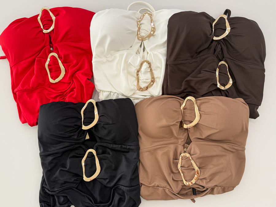 ELEGANT HALTER BODYSUIT