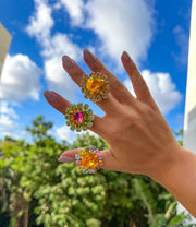 SWAROVSKI FLOWER RING