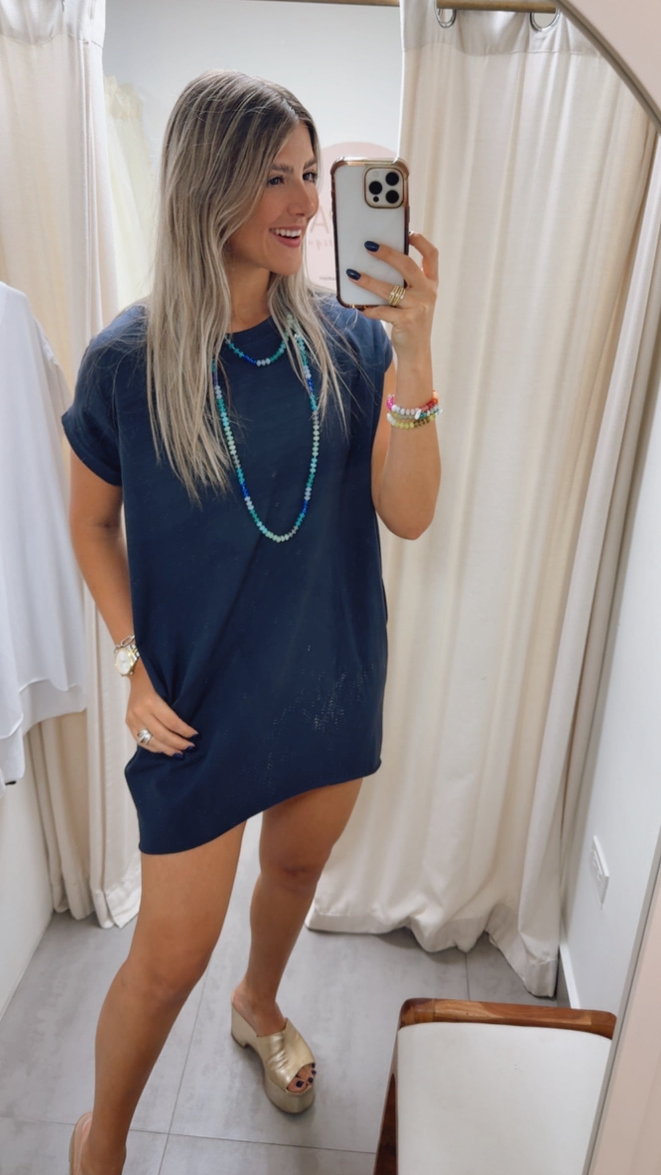 BASIC T-SHIRT HIGH LOW DRESSES