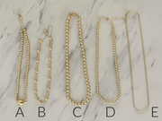 GOLD BALL NECKLACES