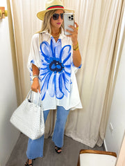 FLOWER TUNIC BLOUSE