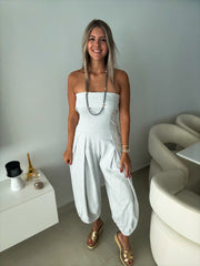 GRAY BARREL JUMPSUIT