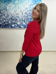 RED TAILORED BLAZER