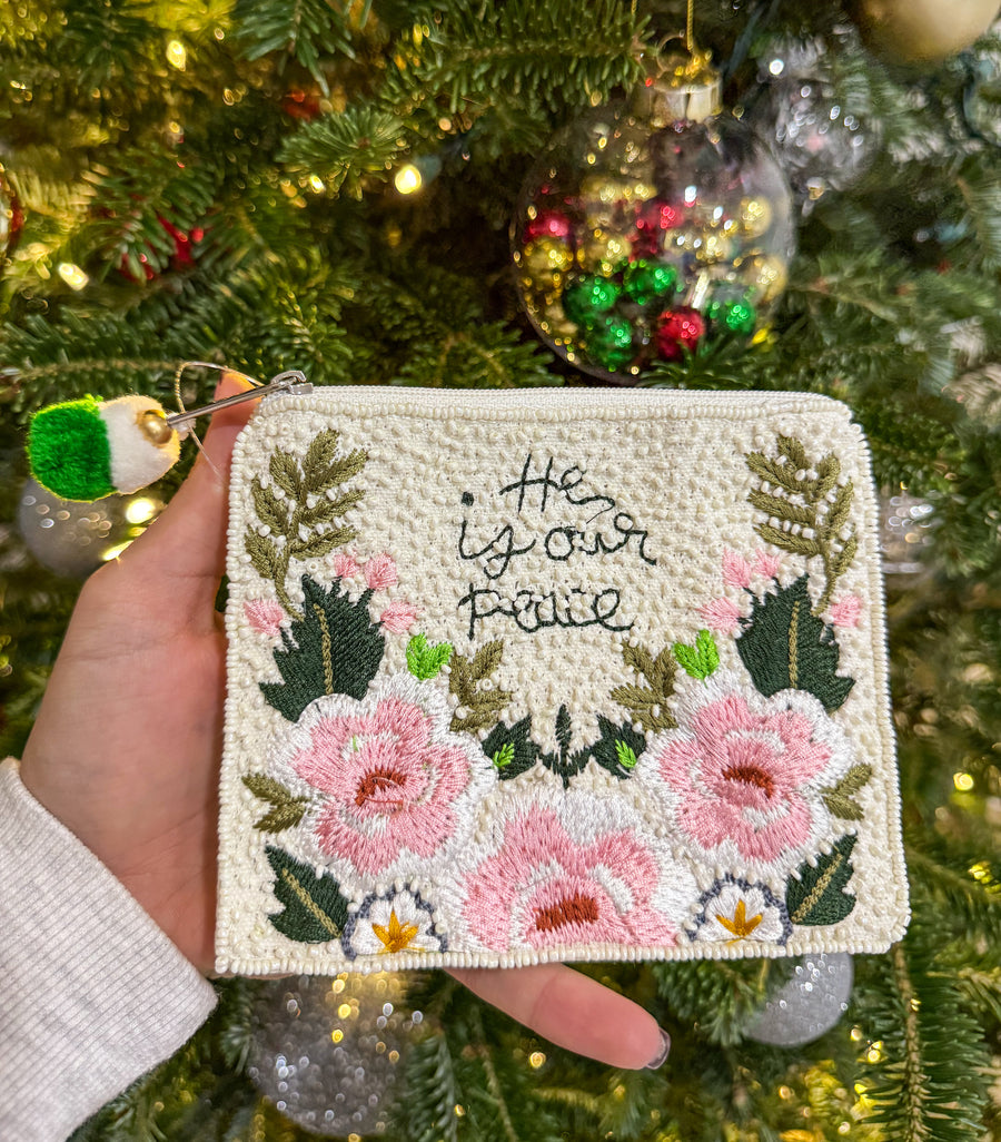 HE IS OUR PEACE COIN BAG