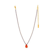 ORANGE/PURPLE-BLUE MILLI NECKLACE