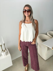 IVORY BUBBLE TANK BLOUSE