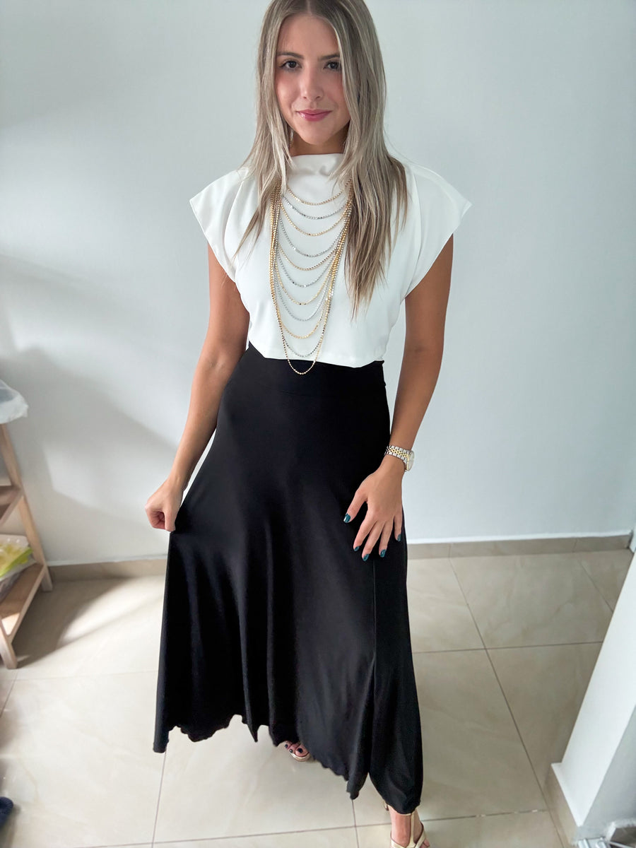 PIA WHITE SQUARE TOP