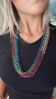 MULTICOLOR ALUMINUM NECKLACE
