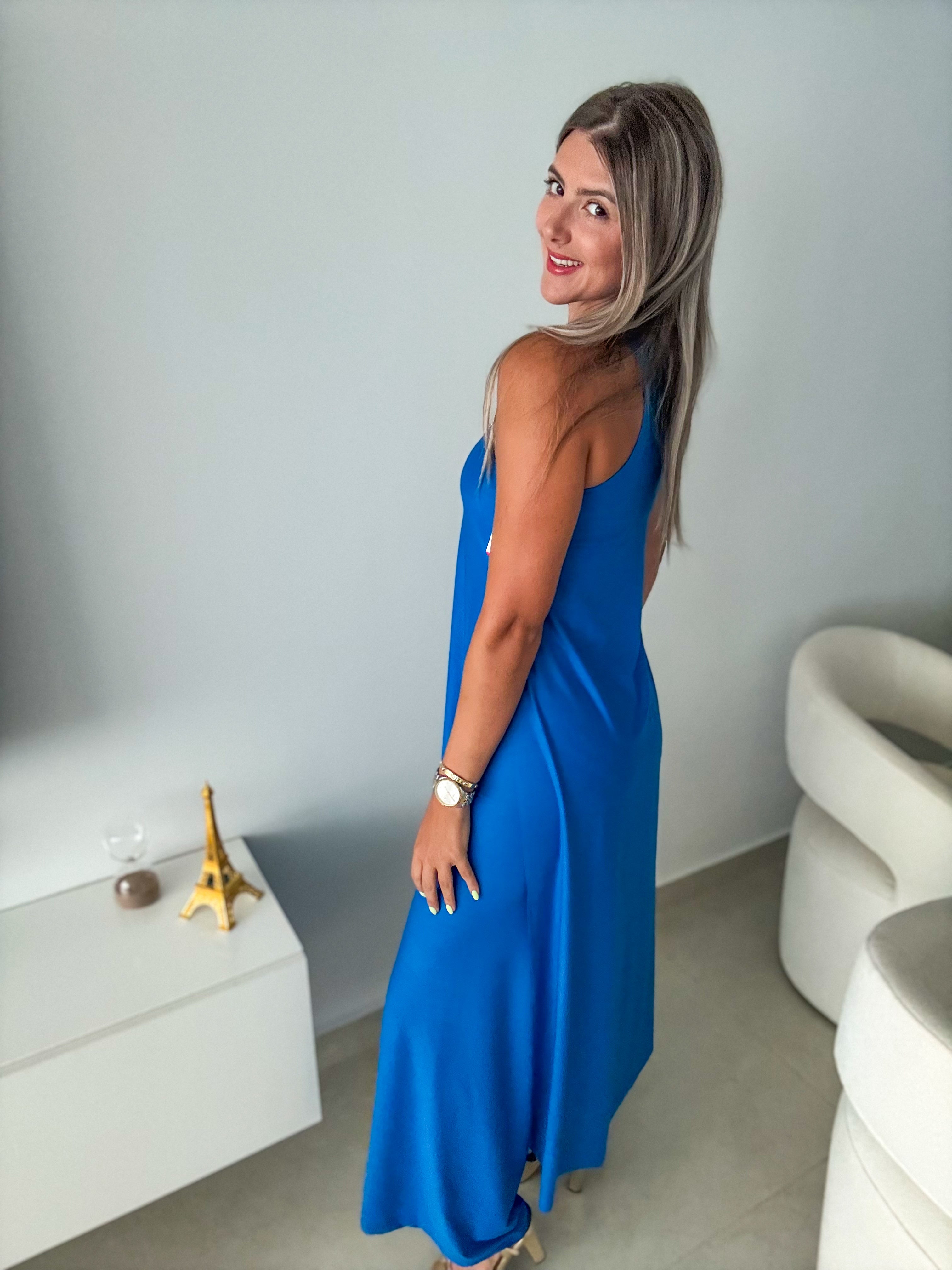 PIA BLUE RACERBACK TOP & PANT SET
