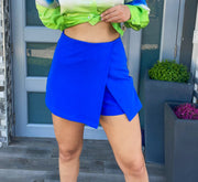 ROYAL BLUE SKORT