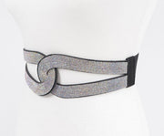 RHINESTONE ELASTIC BELT