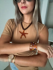 RESIN MULTICOLOR CUFF BRACELET