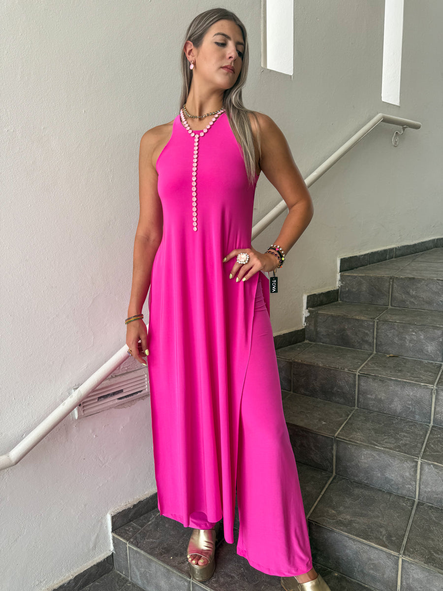 PIA MAGENTA RACERBACK TOP & PANT SET