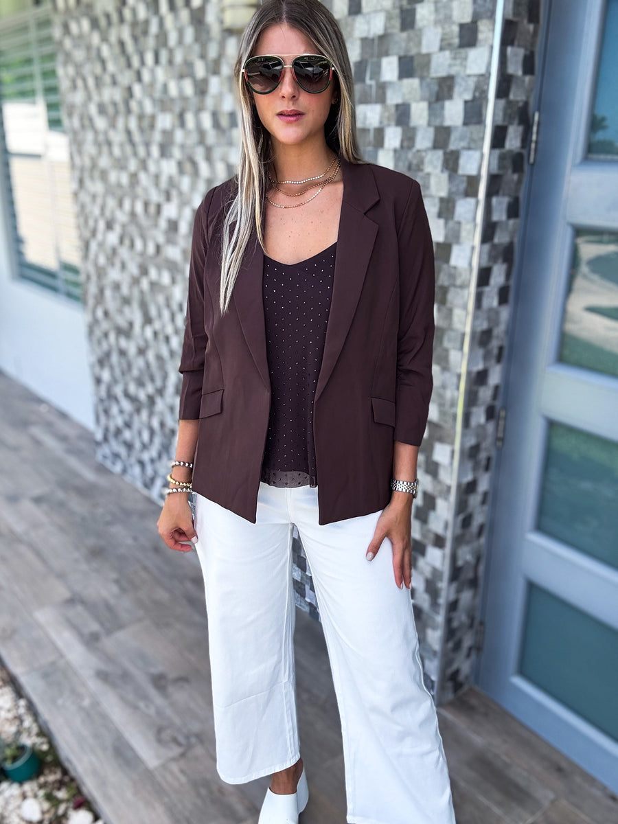 BROWN BLAZER