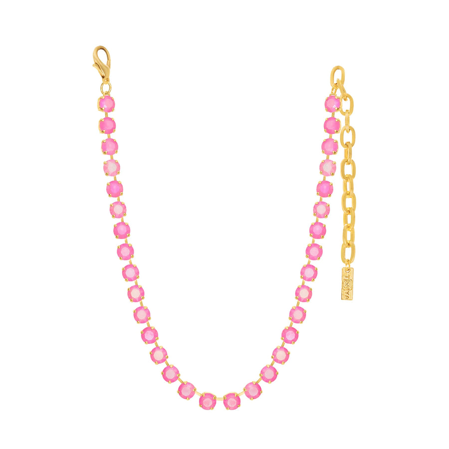 OAKLAND NECKLACE IN ELECTRIC PINK IGNITE FROST