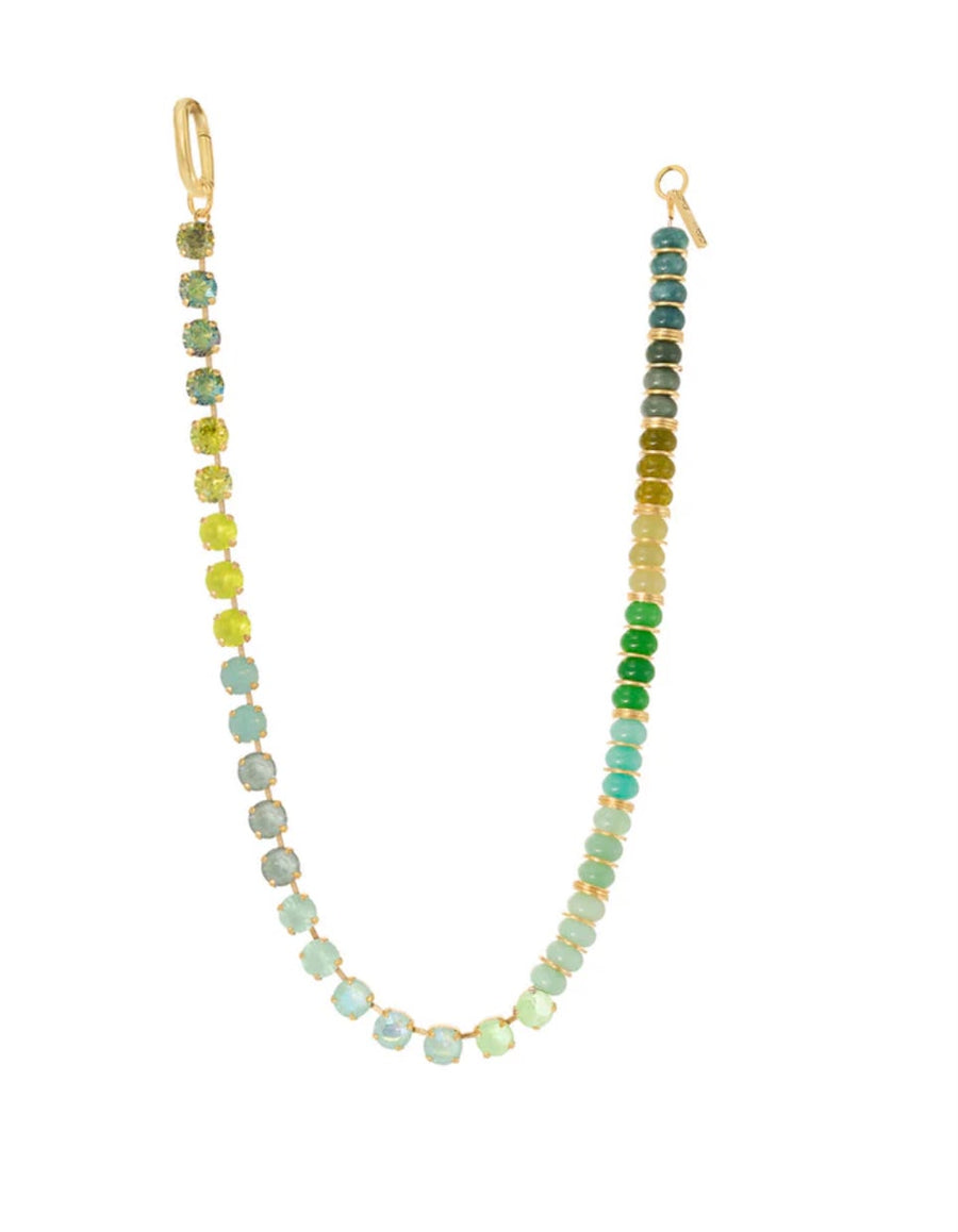 FAYE NECKLACE IN GREEN SHADES