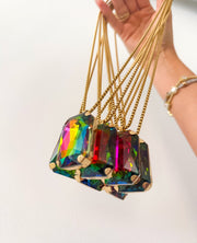CHUNKY GEM LONG NECKLACE