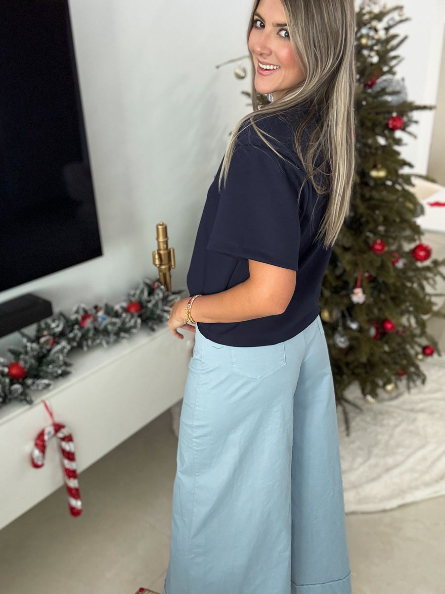 PASTEL WIDE LEGGED PANTS