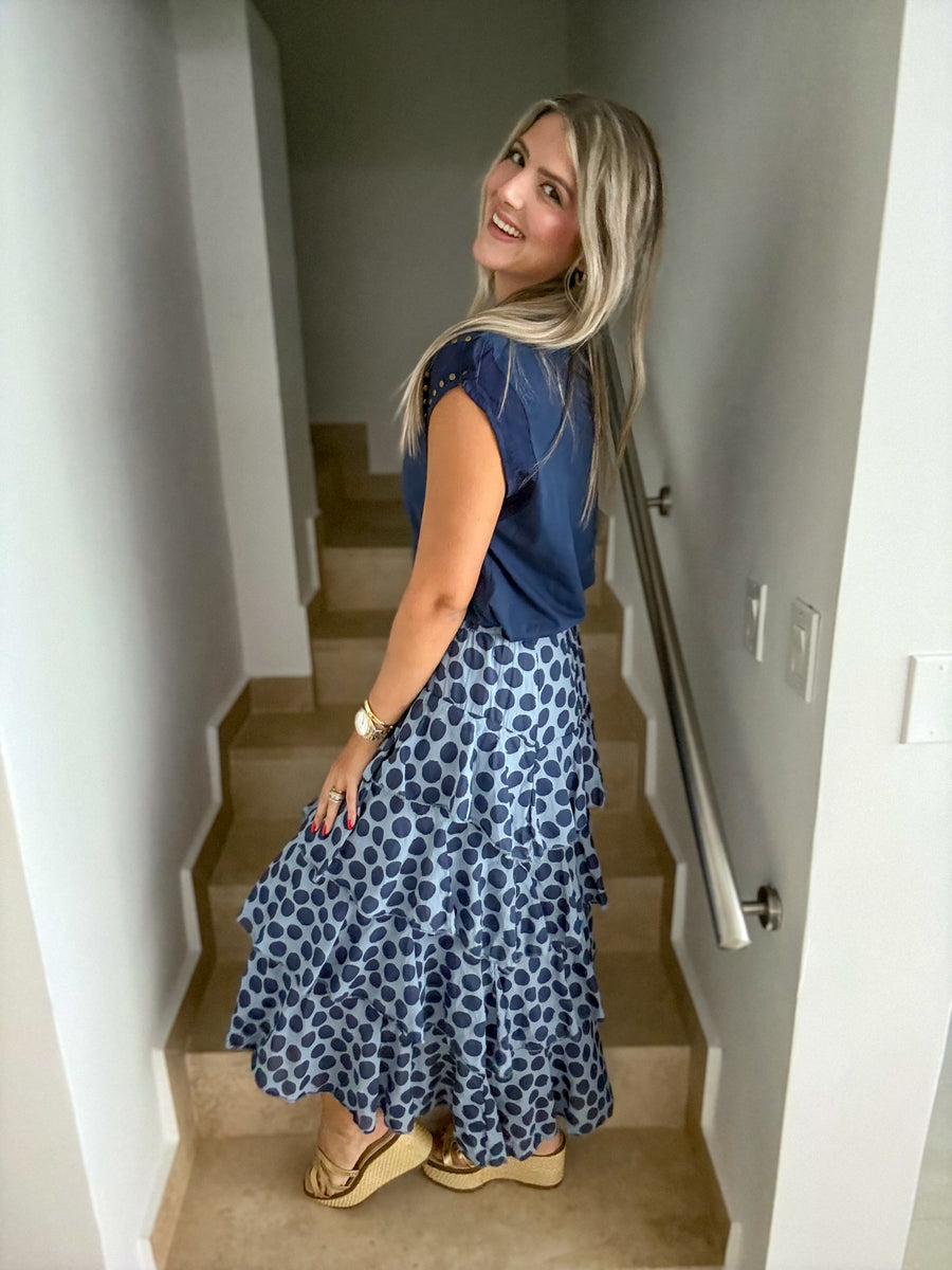 POLKA DOT RUFFLE SKIRT