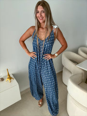POLKA DOT TENCEL JUMPSUIT