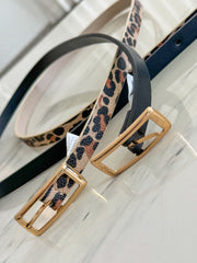 THIN RECTANGULAR BUCKLE BELT