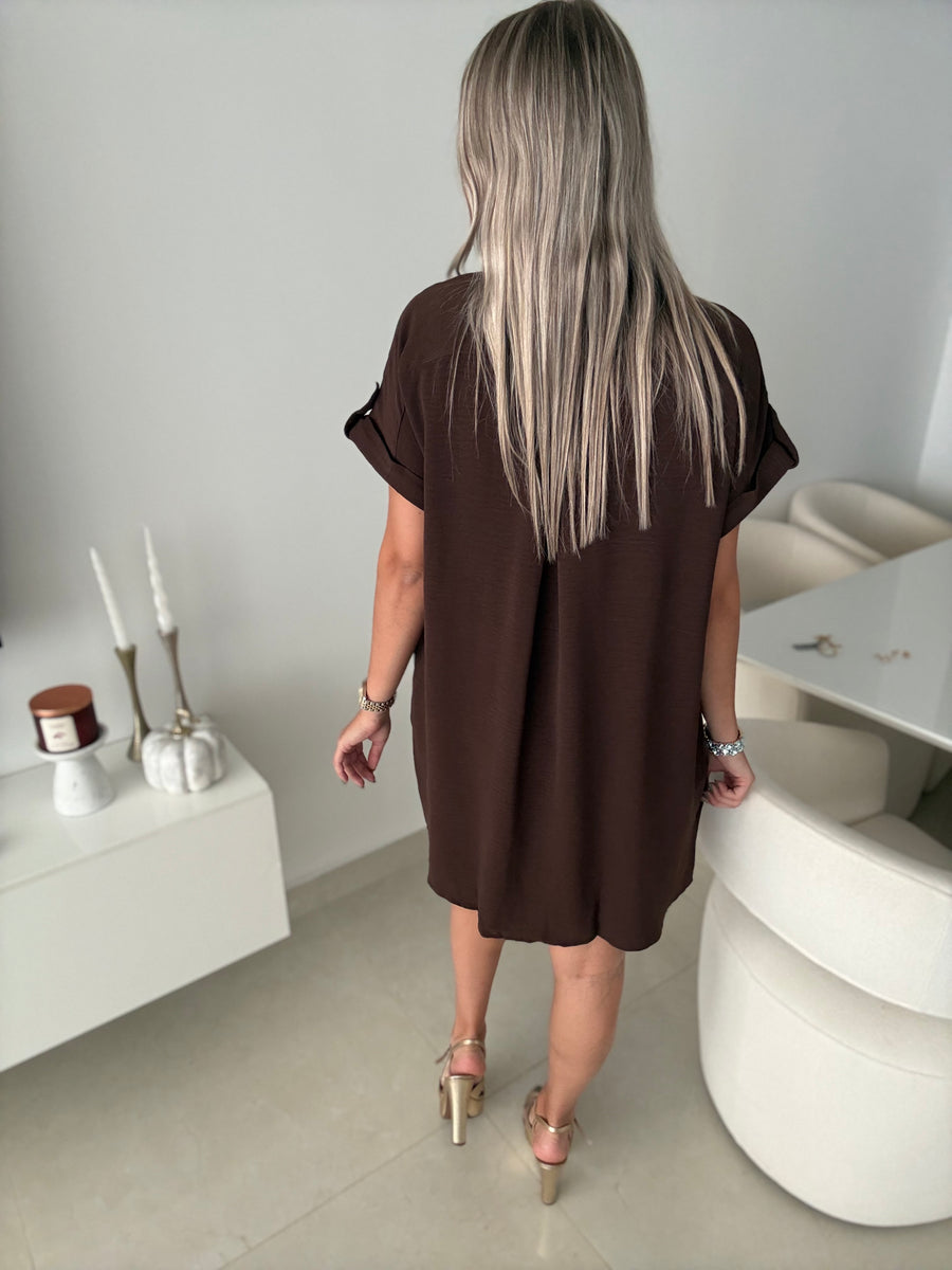 POCKET SHIRT-DRESS