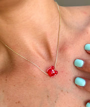 RED CRAB ADJUSTABLE NECKLACE