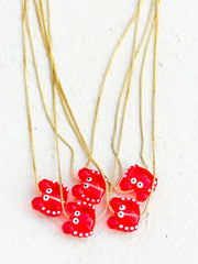 RED CRAB ADJUSTABLE NECKLACE