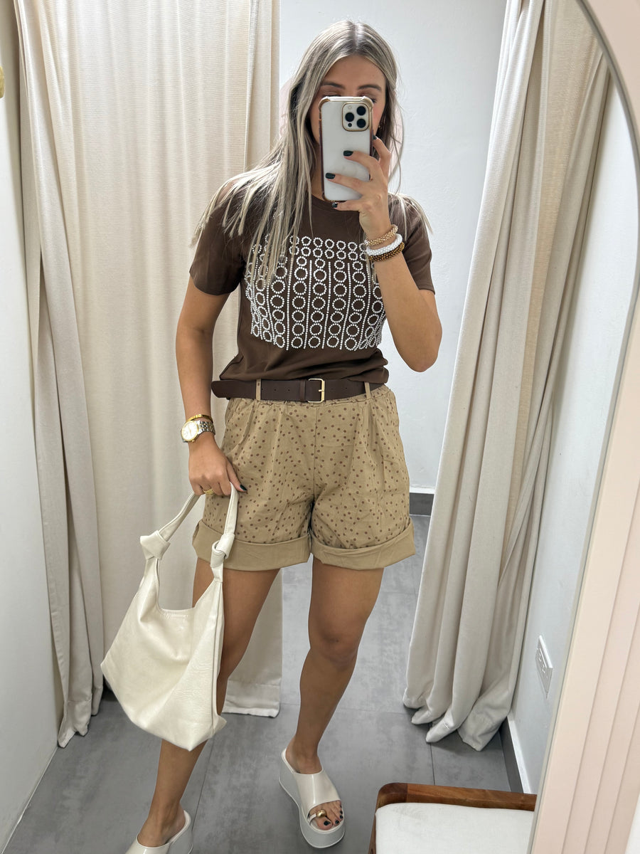 POLKA DOT STRETCH PANTS