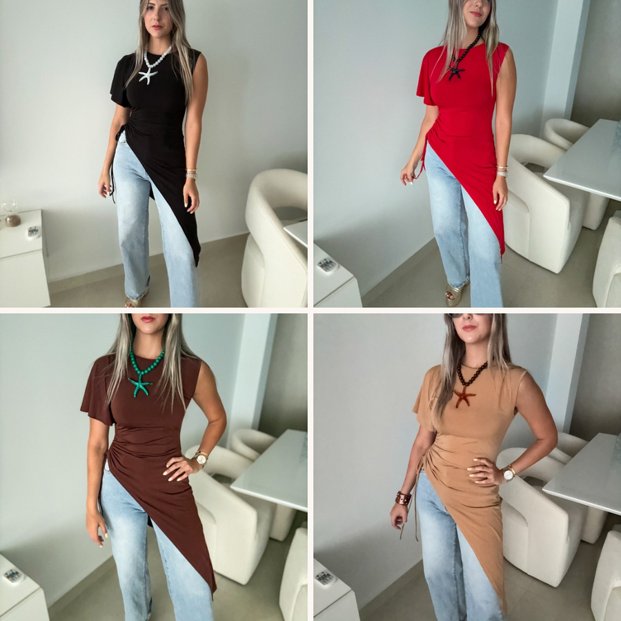 ASYMMETRIC BLOUSE