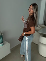 BROWN PEARL T-SHIRT