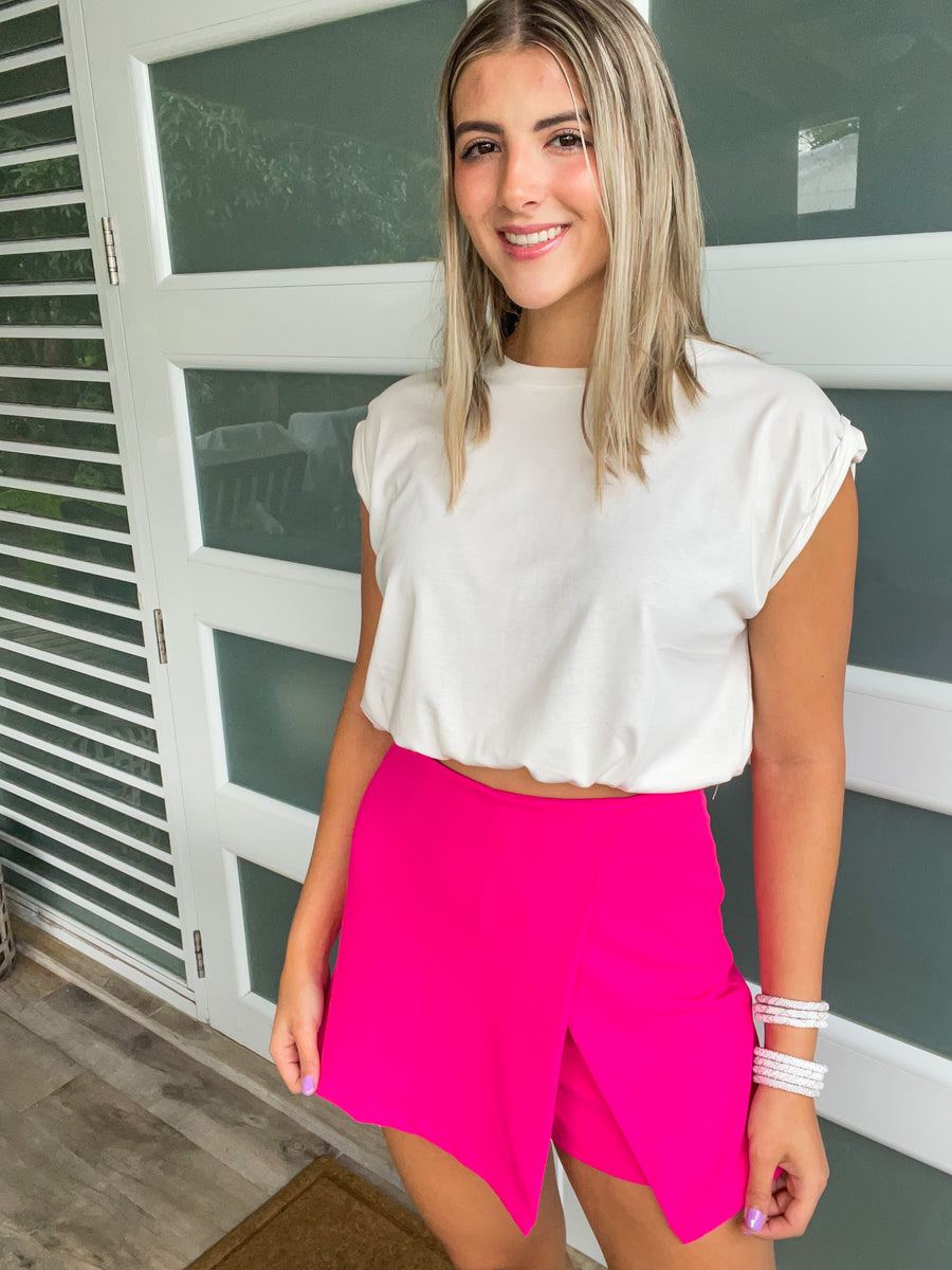 HOT PINK SKORT