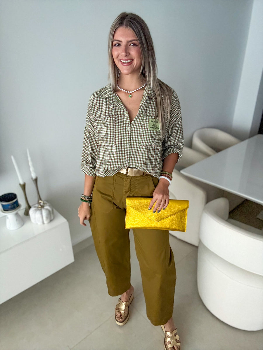 FALL COLOR BARREL PANTS