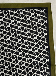 OLIVE/BLACK DESIGNER INSPO SCARF