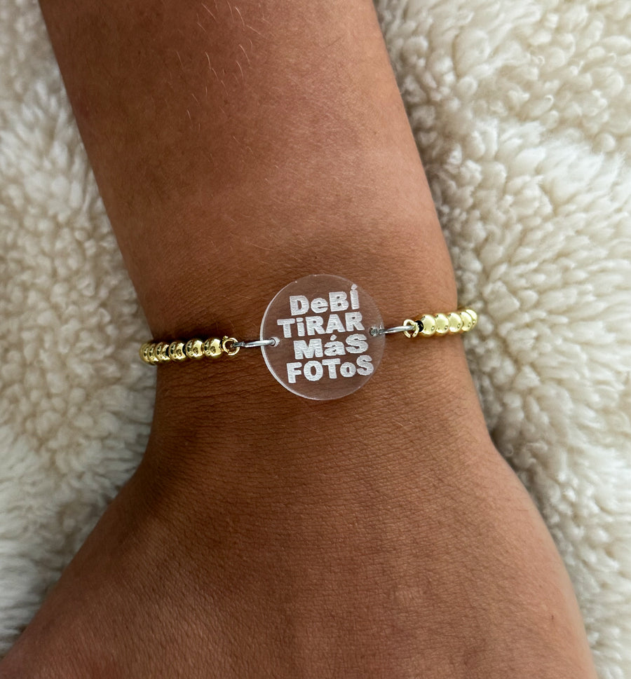 "DEBÍ TIRAR MÁS FOTOS" ADJUSTABLE BRACELET