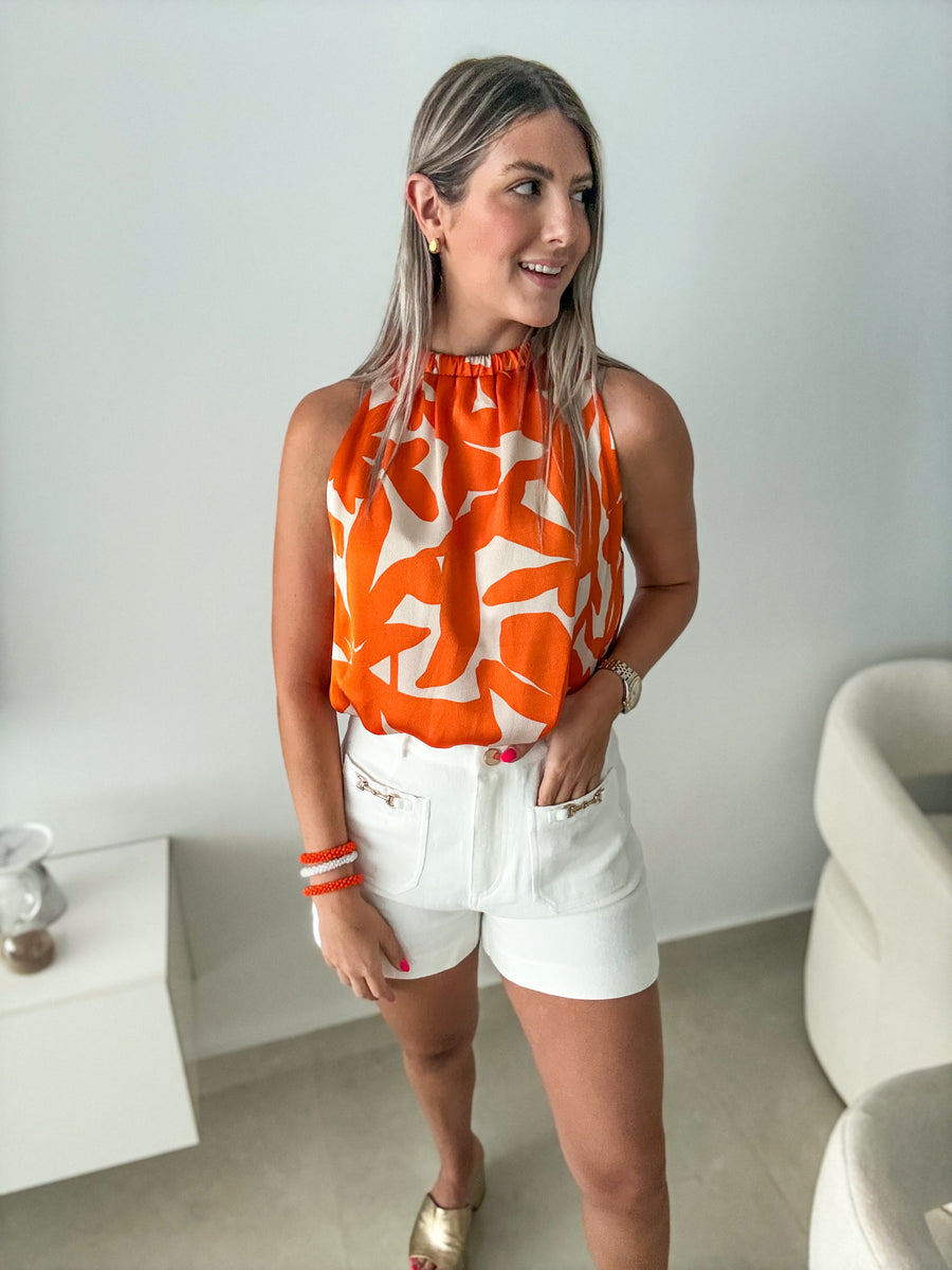 WHITE HORSELINK SHORTS