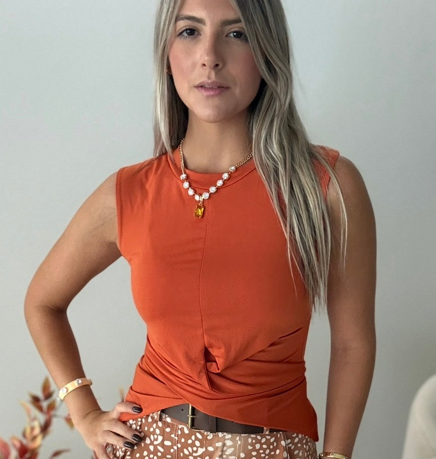 WHISKY STRETCHY BLOUSE