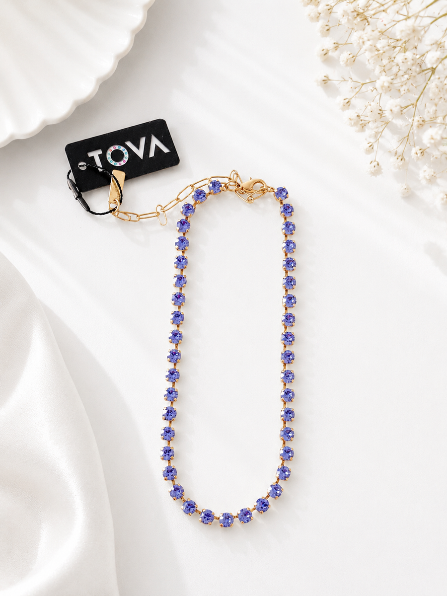 SARINA NECKLACE IN BLUE/PURPLE