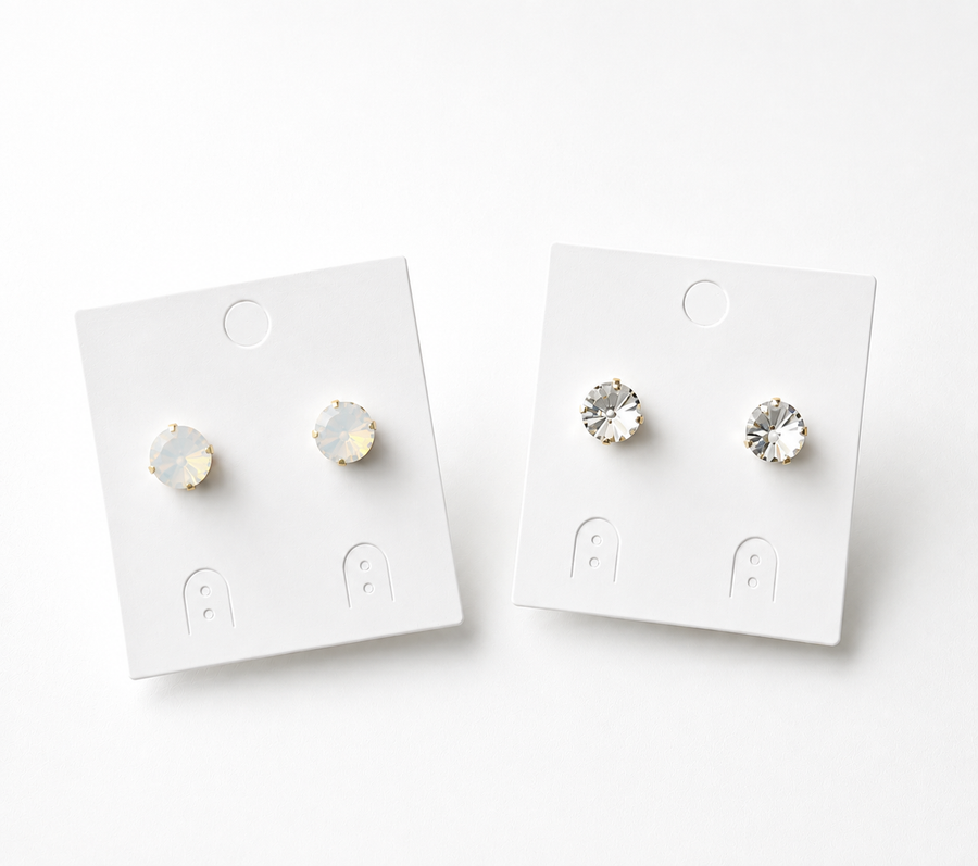 SWAROVSKI CRYSTAL EAR STUDS