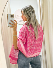 PINK PRINTED PASHMINA