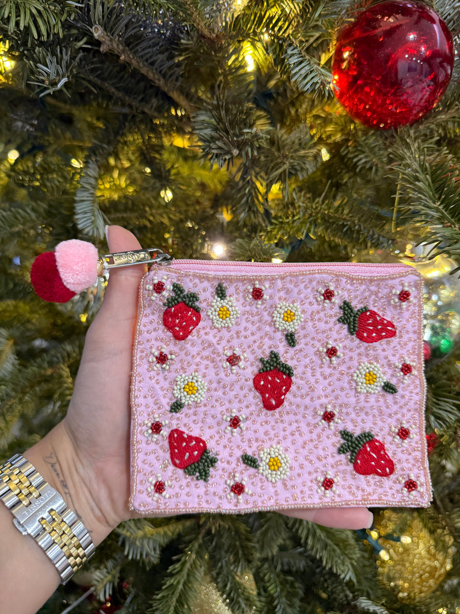 STRAWBERRIES COIN BAG