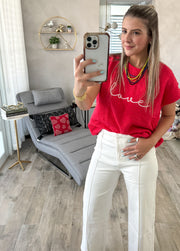 WHITE STRETCHY PANTS