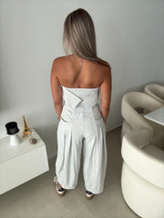 GRAY BARREL JUMPSUIT