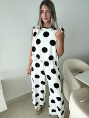 POLKA DOT TOP & PANT SET