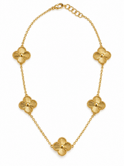 GOLD CLOVER NECKLACE