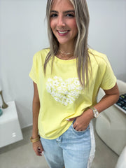 YELLOW HEART TSHIRT