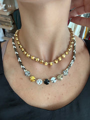 STACY NECKLACE BLACK & WHITE